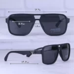 عینک آفتابی مردانه پرادا فریم مربع مشکی پلاریزه P 3323/1 - Image 2