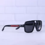 عینک آفتابی مردانه پرادا فریم مربع مشکی P 8304/2 - Image 4