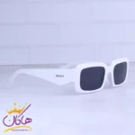 عینک آفتابی پرادا زنانه فریم مستطیل سفید 2767/1 - Image 4