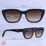عینک آفتابی پرادا زنانه فریم قهوه ای استیت PRA06V/2 - Image 2