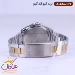 ساعت کیو اند کیو مردانه فلزی صفحه طلایی A05A-001PY - Image 3