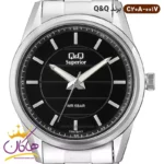 ساعت کیو اند کیو مردانه فلزی نقره ای صفحه مشکی C20A/001VY - Image 2
