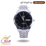 ساعت کیو اند کیو مردانه فلزی صفحه مشکی CD02J212Y