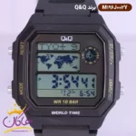 ساعت پسرانه کیو اند کیو مشکی دیجیتال مربعیM196j002Y - Image 2