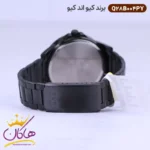 ساعت کیو اند کیو مردانه فلزی تمام مشکی Q28B-004PY - Image 2