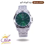 ساعت کیو اند کیو مردانه فلزی صفحه سبز Q60A-003PY