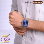 ساعت مچی مردانه کیو اند کیو نقره ای صفحه سورمه ای QA56J202Y - Image 4