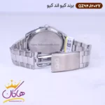 ساعت کیو اند کیو مردانه نقره ای صفحه مشکی QZ94J202Y - Image 2