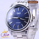ساعت کیو اند کیو مردانه فلزی صفحه آبی QZ94J212Y - Image 2