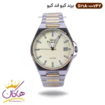 ساعت کیو اند کیو مردانه فلزی نقره ای طلایی S21A-007PY