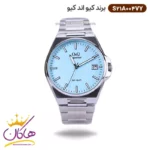 ساعت کیو اند کیو مردانه فلزی صفحه فیروزه ای S21A-004VY