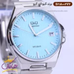 ساعت کیو اند کیو مردانه فلزی صفحه فیروزه ای S21A-004VY - Image 2