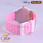 ساعت دخترانه کیو اند کیو بند صورتی خال خالیV06A/016VY - Image 3