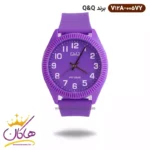 ساعت دخترانه کیو اند کیو بنفش V12A-005VY