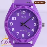 ساعت دخترانه کیو اند کیو بنفش V12A-005VY - Image 2