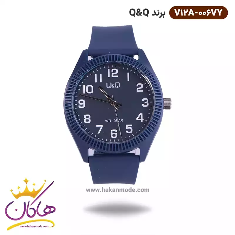 QQ-watch-code-V12A.006VY1.webp ساعت پسرانه کیو اند کیو سورمه ای V12A/006VY - Image 1