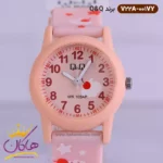 ساعت دخترانه کیو اند کیو صورتی طرح کاپ کیک V22A-001VY - Image 2