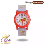 ساعت پسرانه کیو اند کیو طوسی طرح سگ V22A-005VY