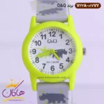 ساعت پسرانه کیو اند کیو طوسی طرح کرگدن V22A-017VY - Image 2