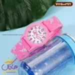 ساعت کیو اند کیو دخترانه سیلیکونی صورتی طرح آبنبات V22A003VY - Image 2