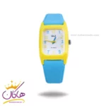 ساعت کیو اند کیو بچه گانه رابر آبی قاب مستطیل زرد V33A-005VY