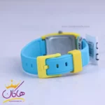 ساعت کیو اند کیو بچه گانه رابر آبی قاب مستطیل زرد V33A-005VY - Image 2