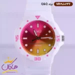 ساعت دخترانه کیو اند کیو سفید صفحه هفت رنگ VR19J024Y - Image 2