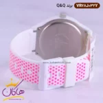 ساعت دخترانه کیو اند کیو سفید بند خال خالی VR28J032Y - Image 3