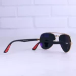 دسته عینک آفتابی ری بن فراری فریم طلایی عدسی مشکی RB 2402/5