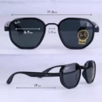 ابعاد عینک آفتابی ری بن فراری فریم چندضلعی مشکی RB 3674/1