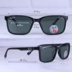 عینک آفتابی ری بن فریم مشکی عدسی سبز پلاریزه P 3337/2 - Image 2