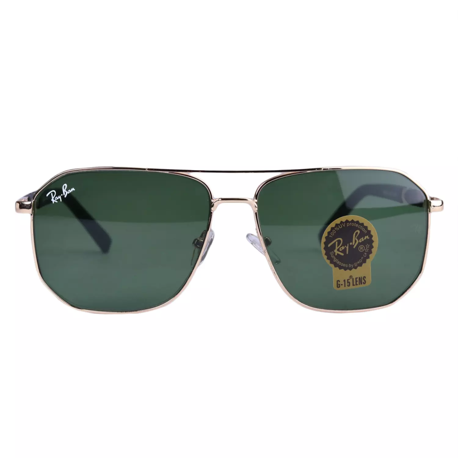 عینک آفتابی ری بن مردانه طلایی عدسی سبز RB 5702/1 عینک آفتابی ری بن مردانه طلایی عدسی سبز RB 5702/1
