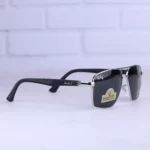 عدسی عینک آفتابی ری بن مردانه نقره ای عدسی مشکی RB 5713/4