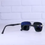 دسته عینک آفتابی ری بن مردانه نقره ای عدسی مشکی RB 5713/4