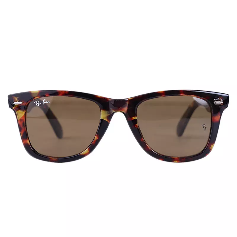 Ray-Ban-Sunglasses-code-RB-2140F.31.webp عینک آفتابی ری بن فریم ویفرر پلنگی RB 2140 F /3 - Image 1