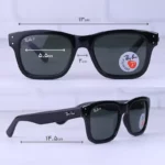 عینک آفتابی ری بن بربنک فریم مشکی ویفرر پلاریزه RB 2283/1 - Image 2