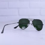 عینک آفتابی ری بن مردانه فلزی عدسی سبز خلبانی RB 3025/5 - Image 3