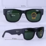 عینک آفتابی ری بن شیشه سبز فریم مربع RB 4164/2 - Image 2