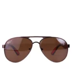 عینک آفتابی ری بن فراری فریم قهوه ای پلاریزه RB 43888/4