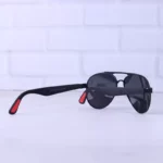 عینک آفتابی ری بن فراری مشکی پلاریزه RB 43888/1 - Image 3