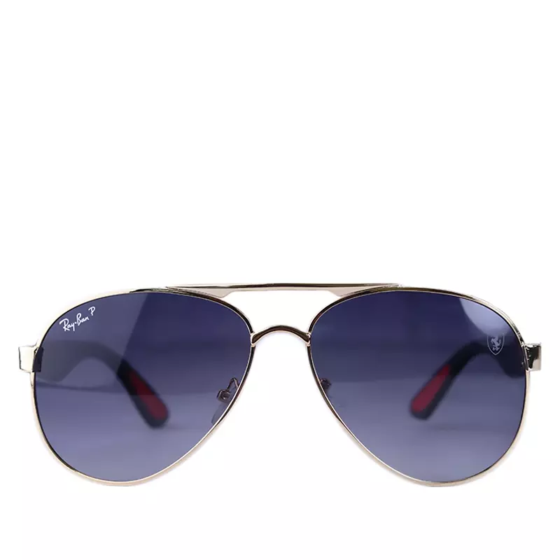 Ray-Ban-Sunglasses-code-RB43888.21.webp عینک آفتابی ری بن فراری فریم طلایی پلاریزه RB 43888/2 - Image 1
