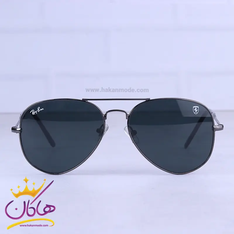 Ray-ban-ferrari-highcopy-sunglasses-code-23001.11.webp عینک آفتابی ری بن فراری مردانه فریم خلبانی مشکی 23001/1 - Image 1