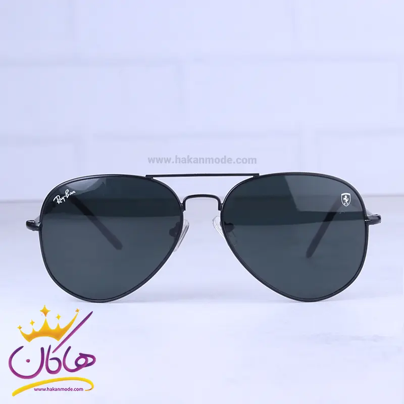 Ray-ban-ferrari-highcopy-sunglasses-code-23001.21.webp عینک آفتابی ری بن فراری مردانه تمام مشکی 23001/2 - Image 1