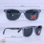 عینک آفتابی ری بن فریم مستطیل طوسی پلاریزه P3311/3 - Image 2
