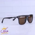 عینک آفتابی مردانه ری بن فریم مربع قهوه ای P 3318/2 - Image 4