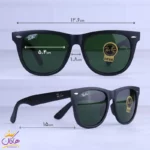 عینک آفتابی ری بن فریم ویفرر مشکی مات RB 2140/2 - Image 2