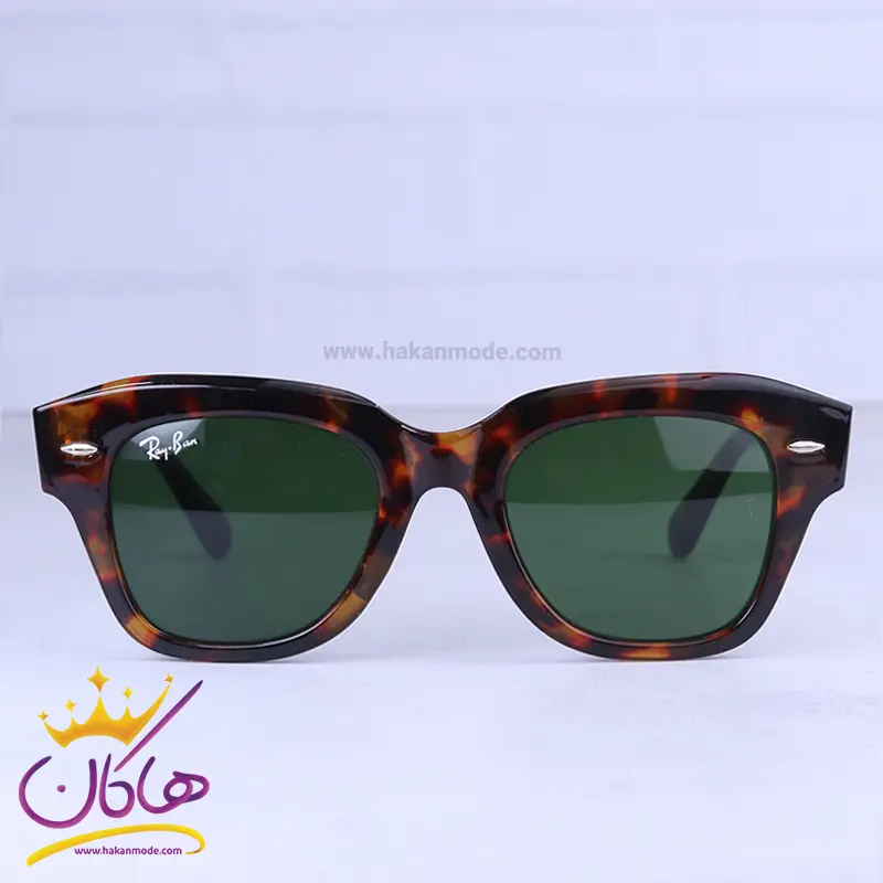 Ray-ban-highcopy-sunglasses-code-RB-2186N.21.webp عینک آفتابی زنانه ری بن فریم ویفرر پلنگی RB 2186N/2 - Image 1