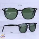 عینک آفتابی مردانه ری بن فریم ویفرر شیشه سبز RB 4258-F/1 - Image 2