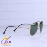عینک آفتابی ری بن مردانه فلزی فریم خلبانی طلایی RB 1018/1 - Image 4