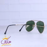 عینک آفتابی ری بن مردانه فلزی فریم خلبانی طلایی RB 1018/1 - Image 3